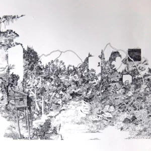 encre sur papier